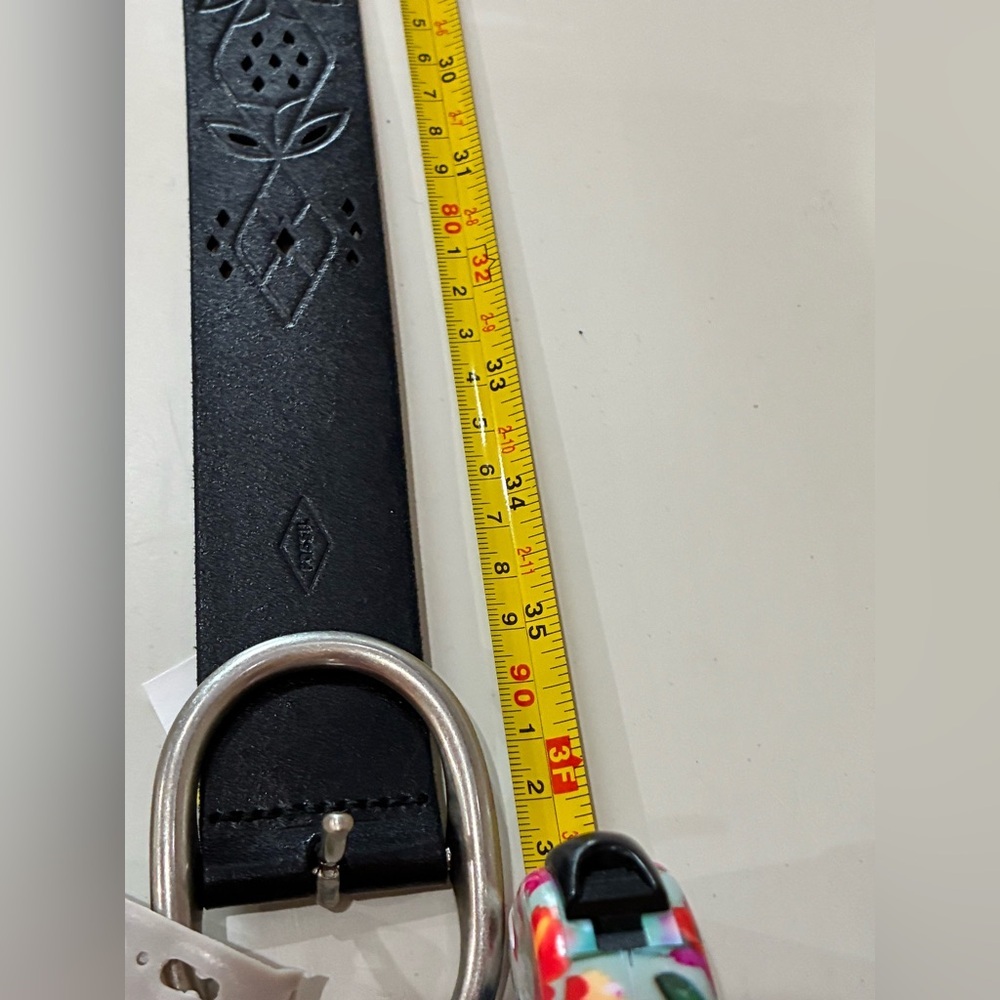 Fossil women’s belt. Crafted from high-quality black leather, New old stock - Picture 7 of 8